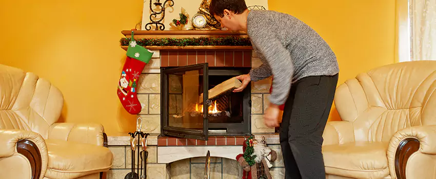 Rusted Metal Fireplace Restoration in Kendall West, Florida